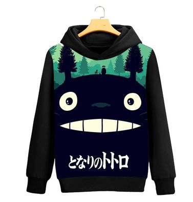 Herren Damen My Neighbour Totoro Kapuzenpullover Mei No Face Hoodie Druck Sweatshirt