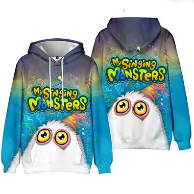 My Singing Monsters Kapuzenpullover 3D Druck Hoodie Freizeit Pullover Paar Sweatshirt