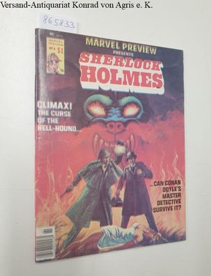 Marvel Preview Presents : Sherlock Holmes : Vol. 1 No. 6 Spring 1976 : Seltener FEHLD