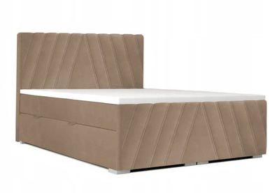 Boxspringbett SOFIA Doppelbett Ehebett mit Bettkästen Schlafzimmer