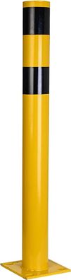 Rammschutzpfosten gelb ca. 110 cm - Rammschutzpoller - Ø 108 mm - Lagerschutz