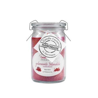 Candle Factory Baby-Jumbo Duftkerze im Weckglas, gebrannte Mandeln, 308-100 1 St