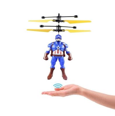 Captain America fliegendes Hubschrauberspielzeug mit Handsensor Flying