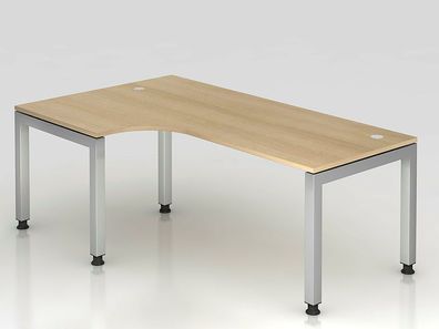 Büro Schreibtisch 200x120 cm Winkelform Modell JS82 stufenlos höheneinstellbar