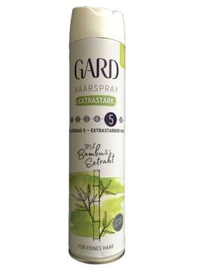 Gard Haarspray Extra Stark mit Bambus - Extrakt Haarlack Haltegrad 5 250ml