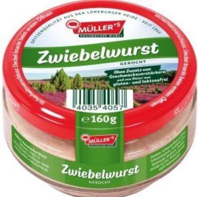 Müller´s Zwiebelwurst gekocht 6x160g (6er Pack)