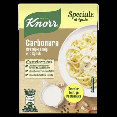 Knorr Speciale al Gusto Carbonara 370g Packung, 16er Pack ( 16x370 g )