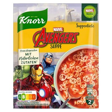 Knorr Suppenliebe Avengers Suppe 41 g Beutel, 14er Pack (41g x 14)