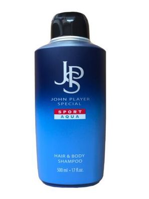John Player Special JPS SPORT AQUA Hair & Body Shampoo 6 x 500 ml Duschgel