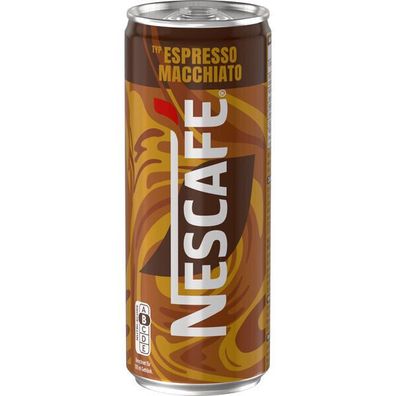 Nescafé RTD Espresso Macchiato 12x0,25 L Dosen Einweg-Pfand