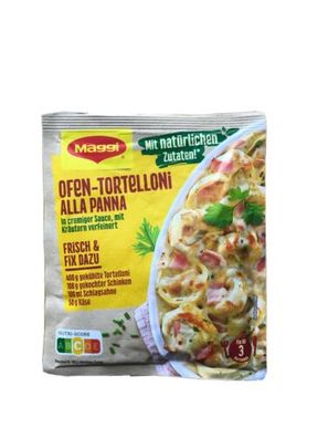 Maggi Fix für Ofen Tortelloni alla Panna mit Kräutern verfeinert 36g