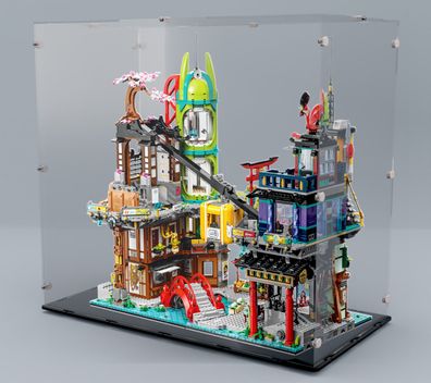 Acrylglas Vitrine Haube für Ihr LEGO Modell Die Märkte von Ninjago City 71799