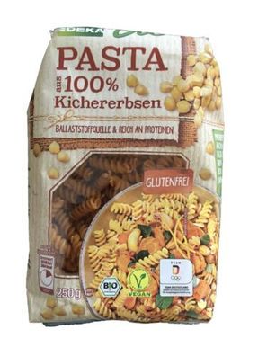 Bio Fusilli Pasta aus 100% Kichererbsen 250g MHD 12.09.2024