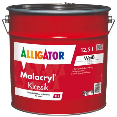 Alligator Malacryl Klassik 12,5 Liter weiß