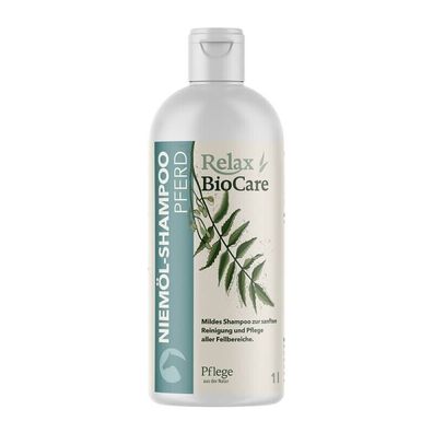 Relax Niemöl Shampoo für Pferde 1000 ml Hautpflege Entspannung gegen Sommerekzem