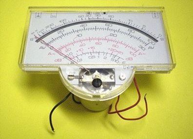Einbau Messinstrument Anzeige für Analog Multimeter Messgerät Miselco electrotester