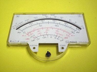 Messinstrument Anzeige Skala für Analog Multimeter Messgerät Miselco electrotester