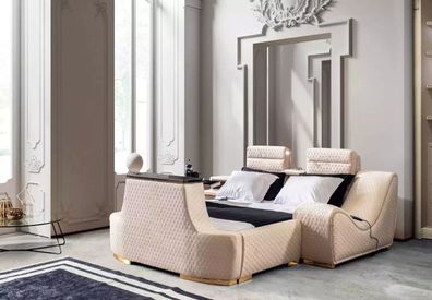 Doppelbett Luxus Doppelbett modernes Design Bettrahmen Bettrahmen Betten