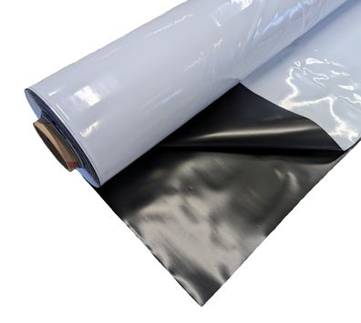 Silofolie 4,0m x 10,0m UV-stabil Folie Plane schwarz/ weiß Abdeckfolie lichtdicht