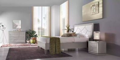 Schlafzimmer Set Bett 2x Nachttische Konsole Betten Luxus Polster 5 tlg.