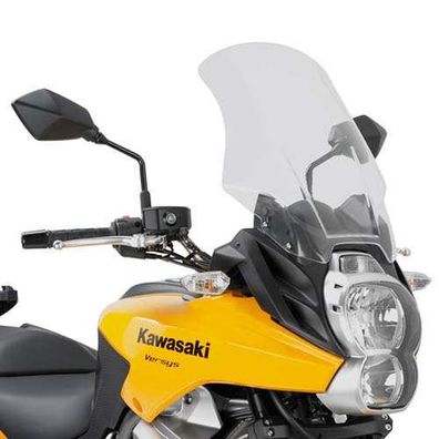 Givi Windschild D410STG transparent, 480mm x 370 mm breit für Kawasaki Versys 650 (10