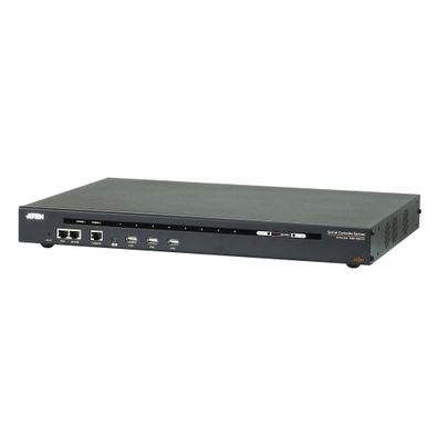 ATEN SN0108CO-AXA-G, 8-Port Serieller Konsolen Server mit Dual-Strom/ LAN
