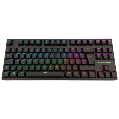 LC-Power LC-KEY-MECH-2-RGB-C-W Mechanische Gaming Tastatur DE, Funk + BT + USB,