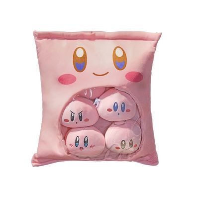 6pcs Kawaii Kirby Plüsch Puppe Anhänger Set Cartoon Kissen spielzeug für Kinder&Fans
