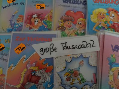 alte Verlag Grußkarten Zur Verlobung mit Humor Taunus Card