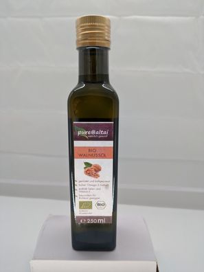 Walnussöl BIO, geröstet, kaltgepresst, 250 ml Walnuss-Öl - Pure@Altai