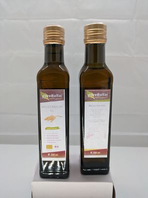 Weizenkeimöl, schonend kaltgepresst, 250 ml - Pure@Altai