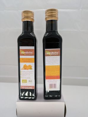 Kürbiskernöl, Bio, geröstet, kaltgepresst, 250ml, Kürbiskerne Öl - Pure@Altai