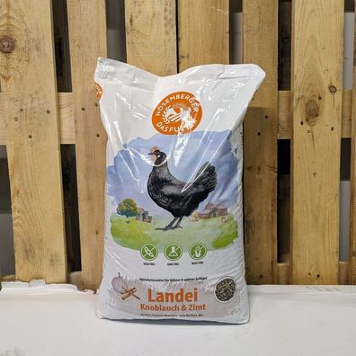Landei Henne & Co 20 kg Hühnerfutter mit Knoblauch & Zimt gvo-frei Nösenberger