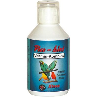 Klaus Pico-Bird Vitamin Komplex 250 ml Multivitamin für Vögel bei Zucht Mauser