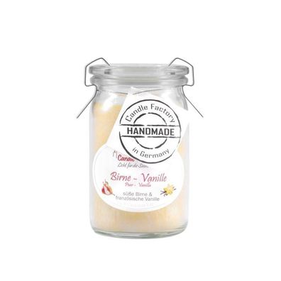Candle Factory Baby-Jumbo Duftkerze im Weckglas, Birne-Vanille, 308-108 1 St