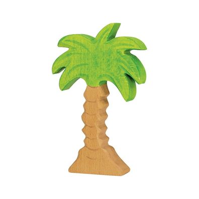 Holztiger Palme aus Holz - klein