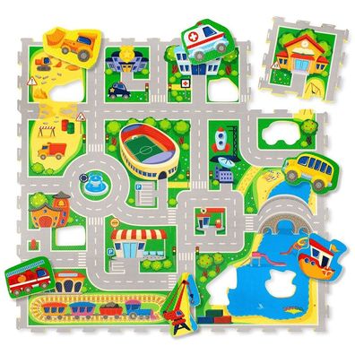 Hakuna Matte Puzzle Play Mat - City (1.2x-1.2m)