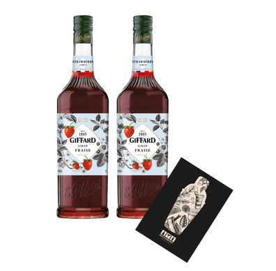 Giffard Fraise 2er Set Sirup Erdbeere je 1L