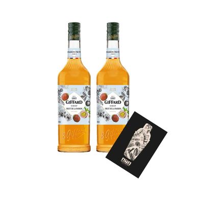 Giffard Fruit de la Passion 2er Set Sirup je 1L Maracuja Passionfruit