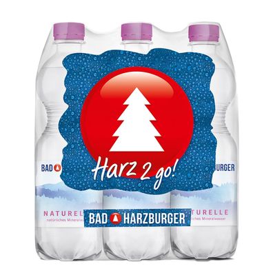 Bad Harzburger Naturelle Mineralwasser PET (6 x 0,5L)