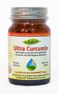 Dr. Hittich Ultra Curcumin, 30 Kapseln, bis 7 x bioverfügbarer, Vollspektrum-Curcumin