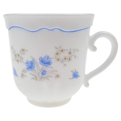 6er Set Kaffeetasse 8 cm Arcopal Romantique Blaue Blumen