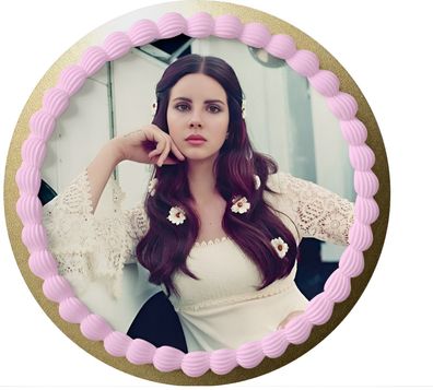 Essbar Lana Del Rey Music Kuchen Party Tortenaufleger Torte Geburstag Zuckerbild 3