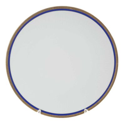 6er Set Speiseteller 24,2 cm weiß Bareuther Waldsassen geriffelt Blauband Weiß ...