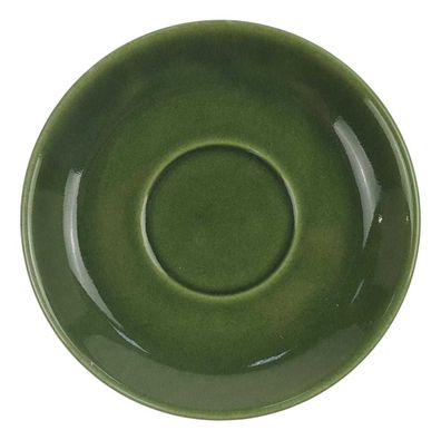 Untertasse für Kaffee 14,8 cm Keramik Grün