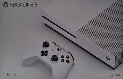 Microsoft Xbox One S 1TB Heimkonsole Weiss OVP- Zustand: Sehr Gut - ...