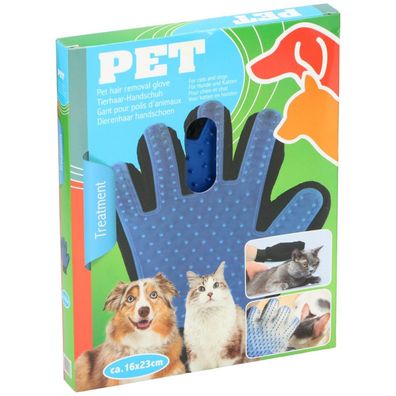 Pet Care Tierpflege Handschuhe Farbe blau, schwarz Material Textil, Silikon