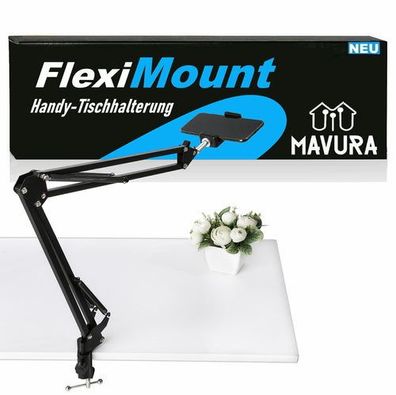 FlexiMount Universal Smartphone Tablet Tischhalter Handy Mikrofon Halterung 360°