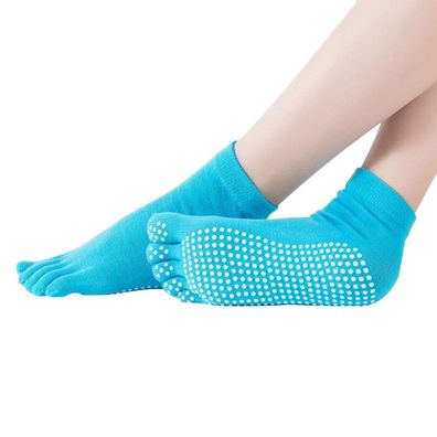 Socken mit niedriger Leibhöhe, vollständiger Zehenbereich, Multipack - rutschfeste Ze