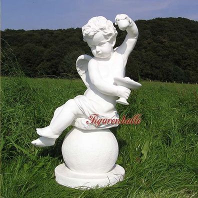 Engel Engelchen Romantisch Deko Figur Gartenfigur Garten Statue Skulptur Schale